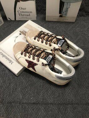 Golden Goose Leopard Star Sneakers for Women